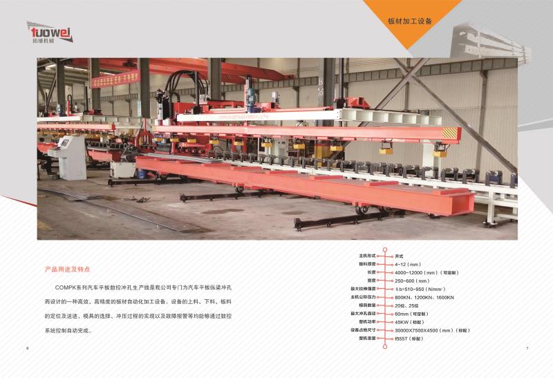 山東拓維機械制造有限公司,汽車大梁沖,汽車小梁沖,鋼模板沖孔,鋼模板加工設備,汽車橫梁沖,數(shù)控平板沖孔機,中厚板數(shù)控沖床,數(shù)控沖鉆復合機,汽車縱梁沖,縱梁自動化生產線,中厚板沖割復合機,平地機刀片沖鉆生產線 山東拓維機械制造有限公司,汽車大梁沖,汽車小梁沖,鋼模板沖孔,鋼模板加工設備,汽車橫梁沖,數(shù)控平板沖孔機,中厚板數(shù)控沖床,數(shù)控沖鉆復合機,汽車縱梁沖,縱梁自動化生產線,中厚板沖割復合機,平地機刀片沖鉆生產線